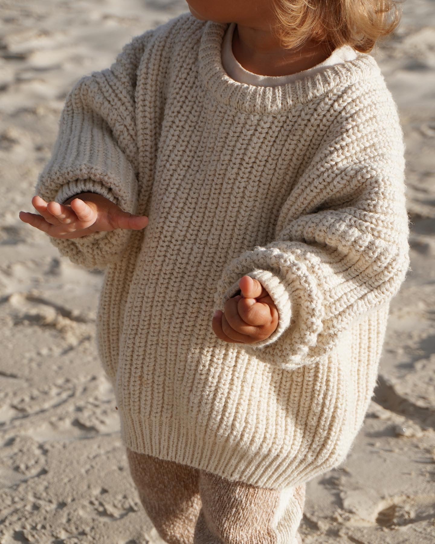 Super Chunky | Knit Sweater | Oat