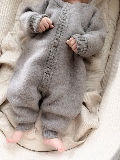 Joha Overall Merino-Wollfleece | Sesame Melange