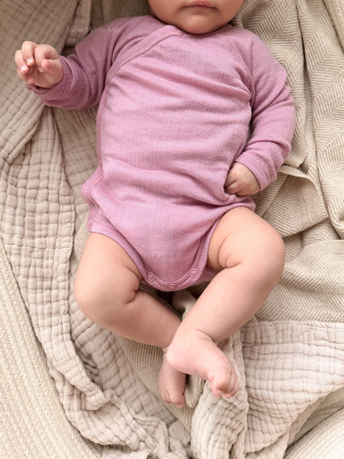 Joha Wickelbody Merinowolle | Alte Rose