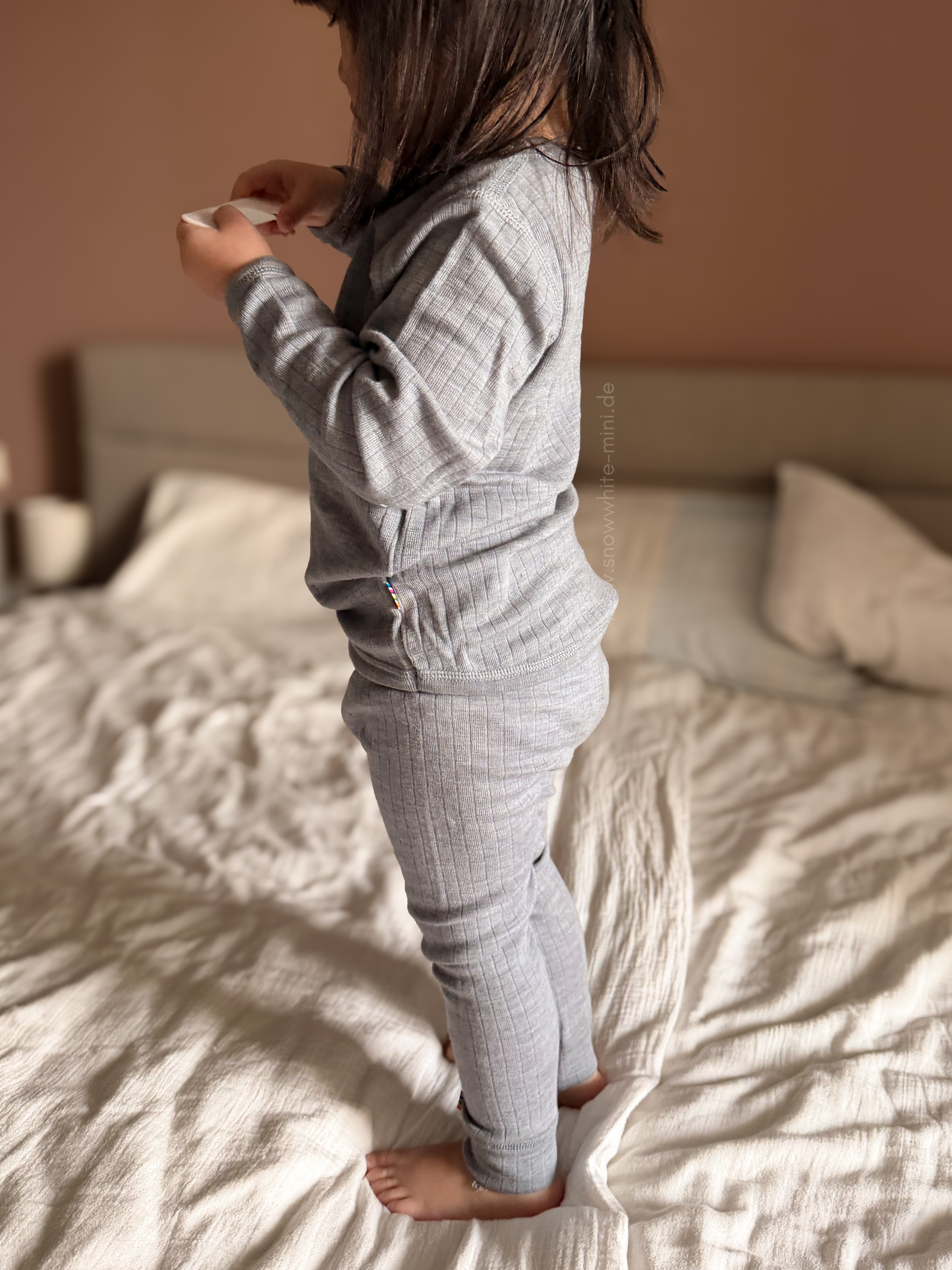 Merinowolle Leggings | Grey Melange