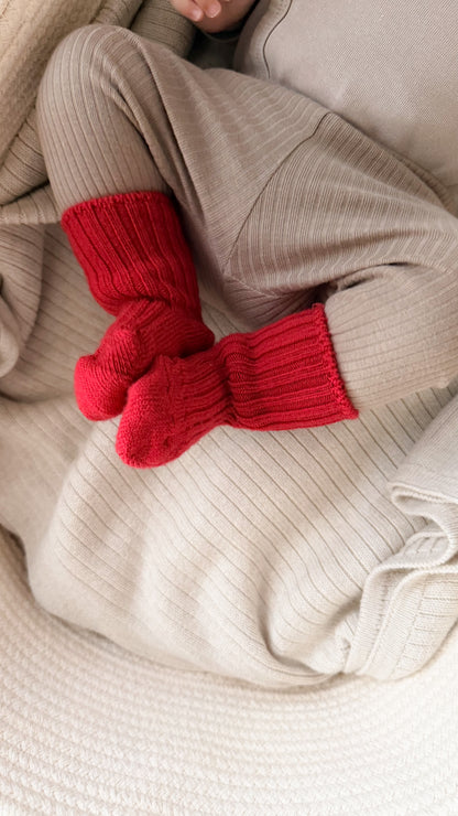 Joha Wollsocken Ripp | Rot