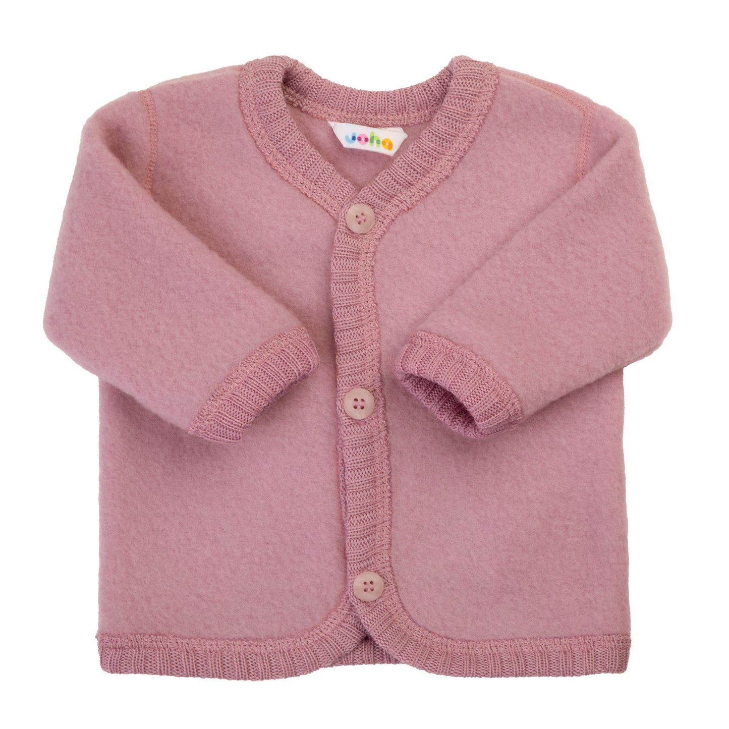 Soft Merinowolle Fleece Jacke | Alte Rose