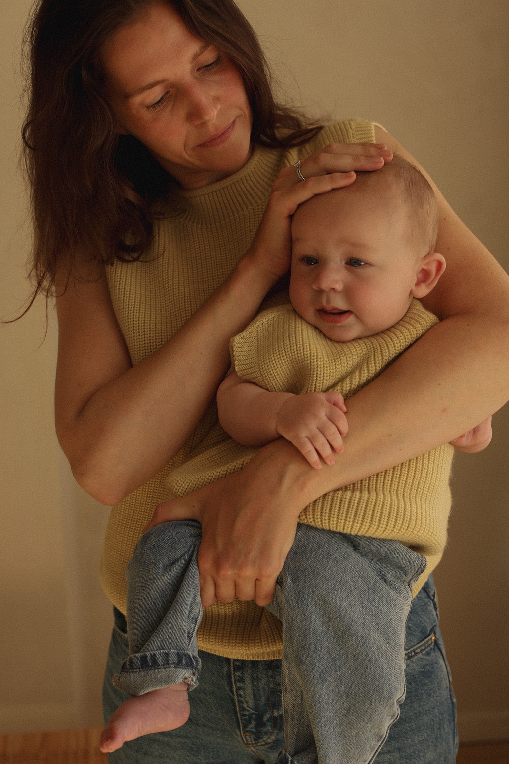 Merinowolle Pullunder ‚Vest Harvey‘ Light Yellow