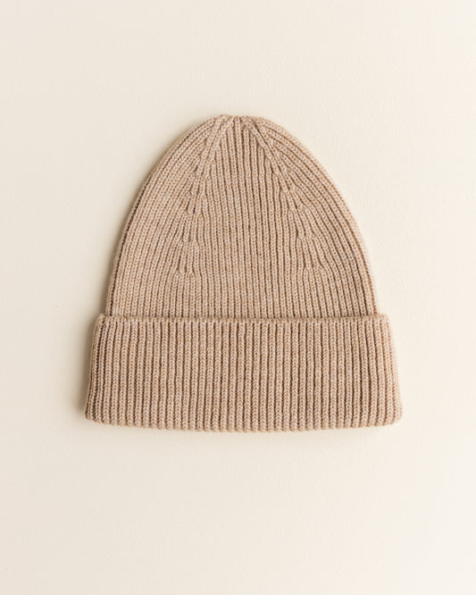 Mütze aus Merinowolle von Hvid in Beige
