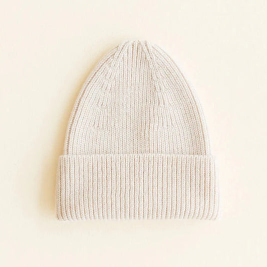 Merinowool Beanie Adult "Fonzie Cream"