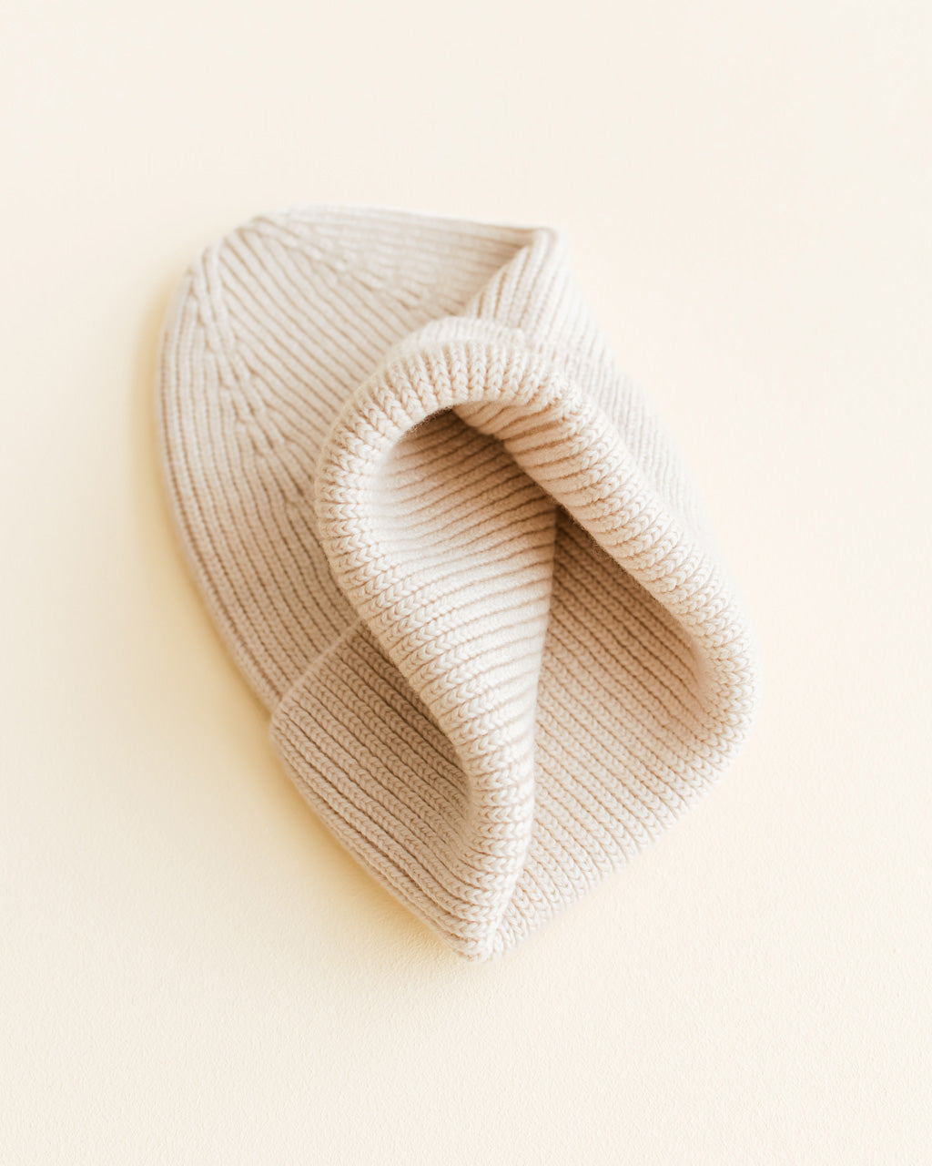 Merino wool beanie "Fonzie Cream"
