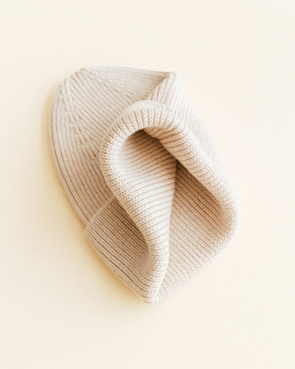 Merino wool beanie "Fonzie Cream"