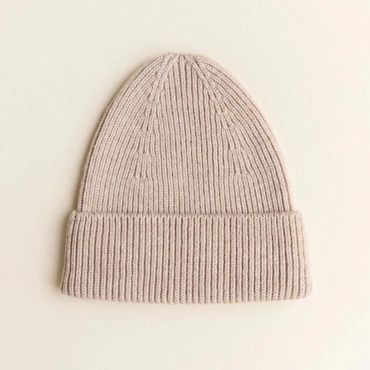 Merinowool Beanie Adult "Fonzie Sand"
