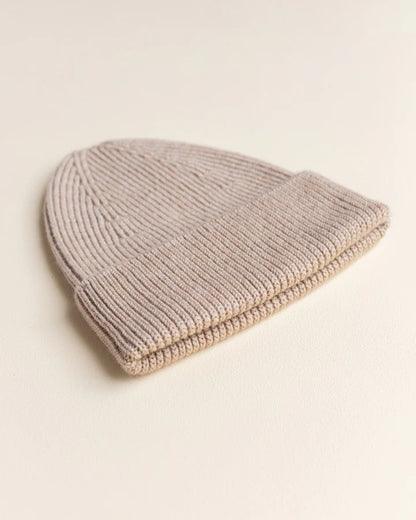 Merinowool Beanie Adult "Fonzie Sand"