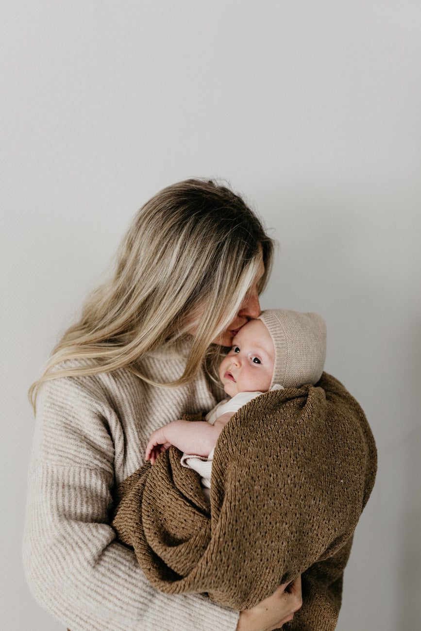 Merino hat 'Bonnet Dolly Sand'