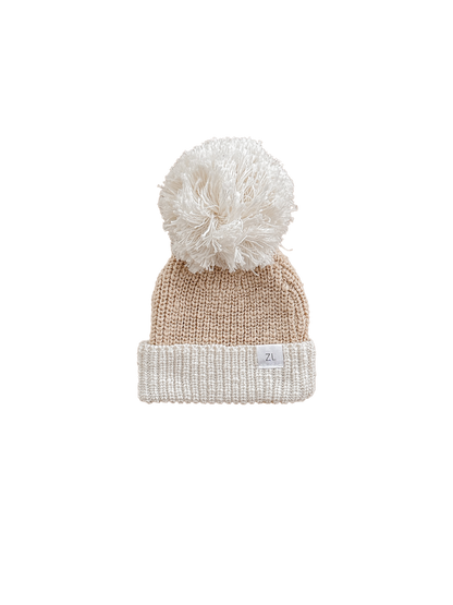 KNIT BEANIE | "Two Tone Wheat"