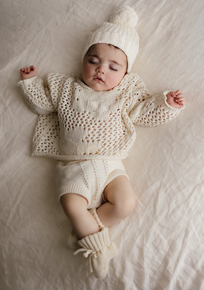 Crochet Pullover | Natural