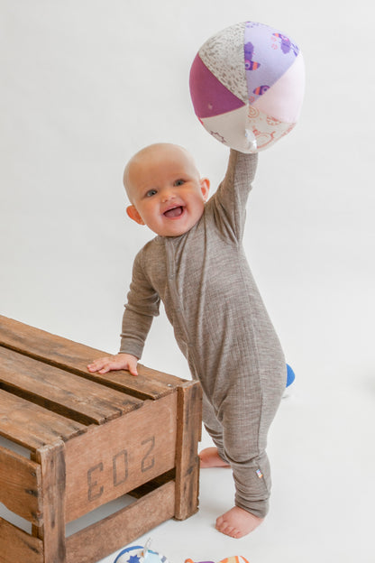 Merinowolle Strampler | Sesame Melange