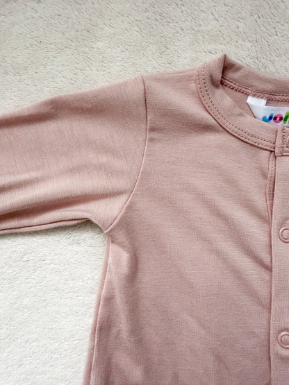 Bio-Bambus/Viskose Strampler | Zartrosa