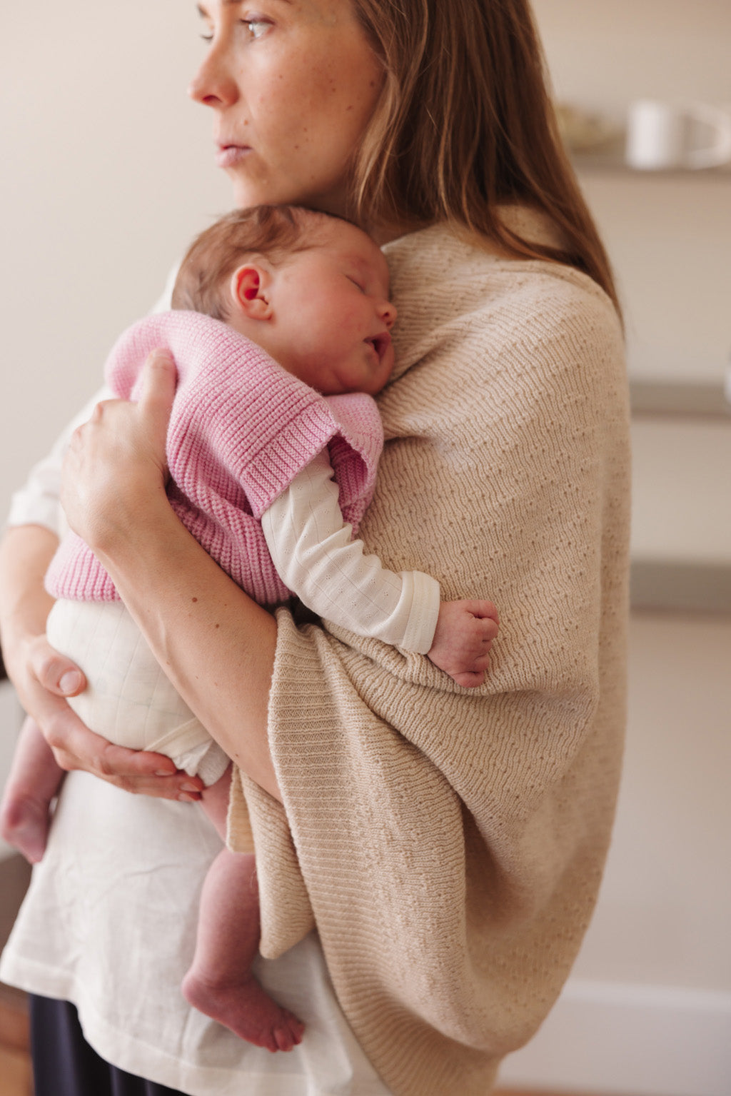 Merinowolle Pullunder ‚Vest Harvey‘ Cotton Candy