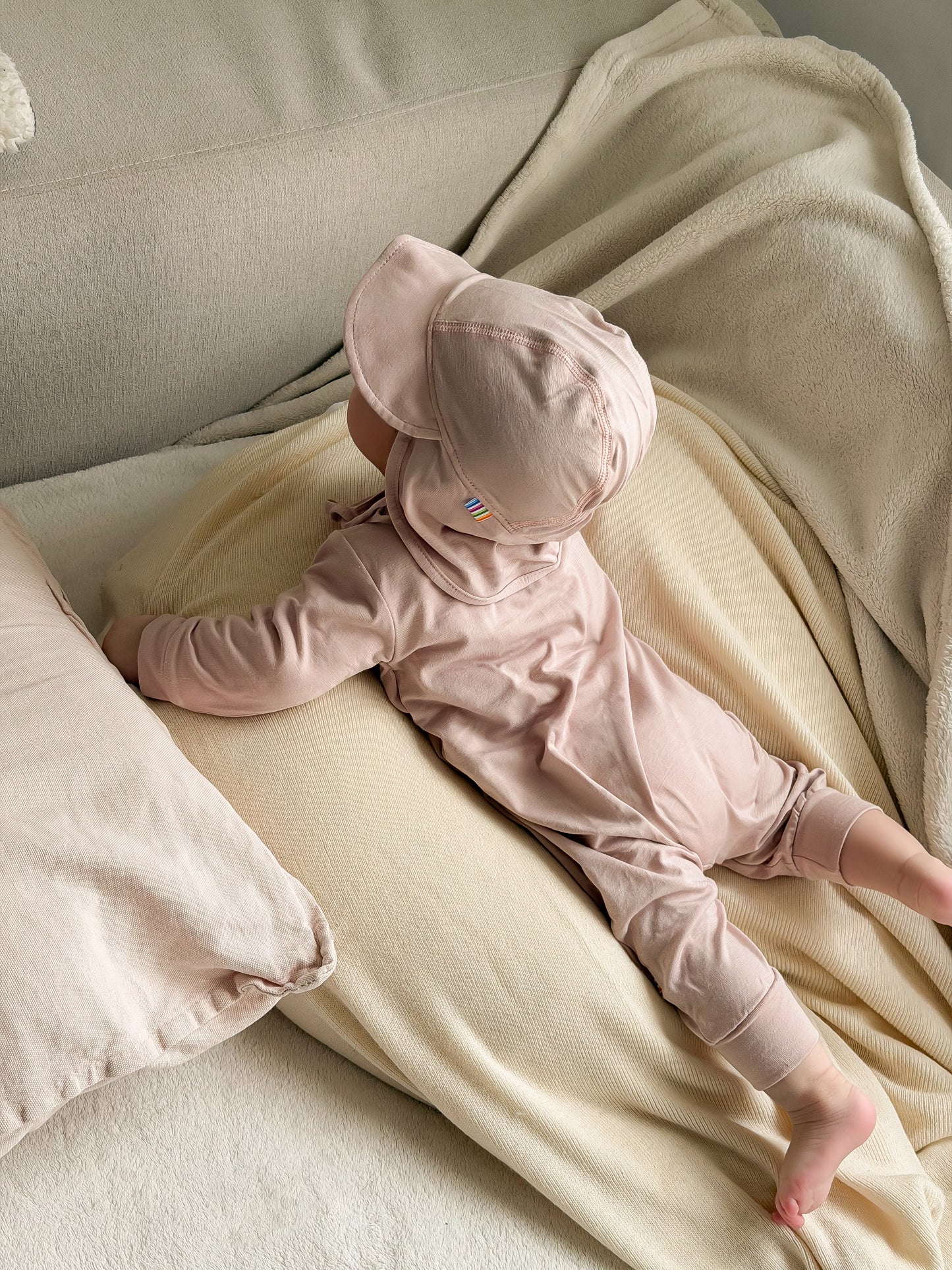 Bio-Bambus/Viskose Strampler | Zartrosa