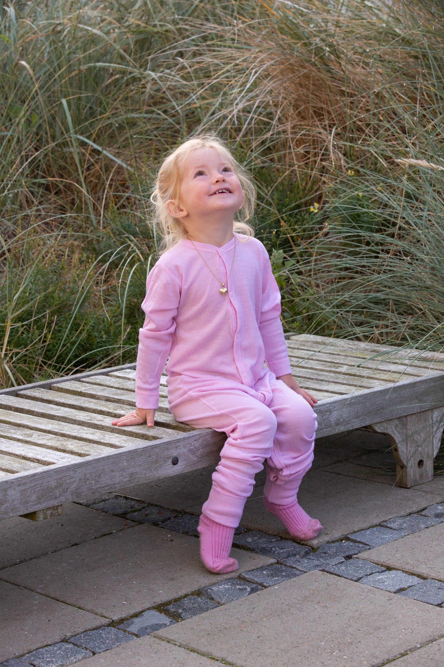 Merinowolle Strampler | Alte Rose