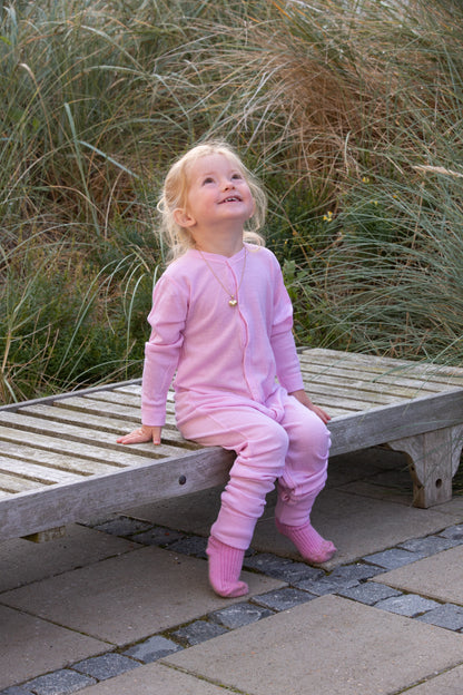 Merinowolle Strampler | Alte Rose