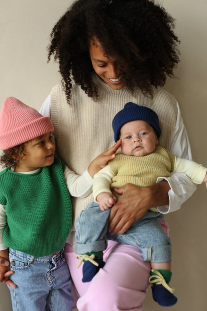 Merinowolle Pullunder ‚Vest Harvey‘ Light Yellow