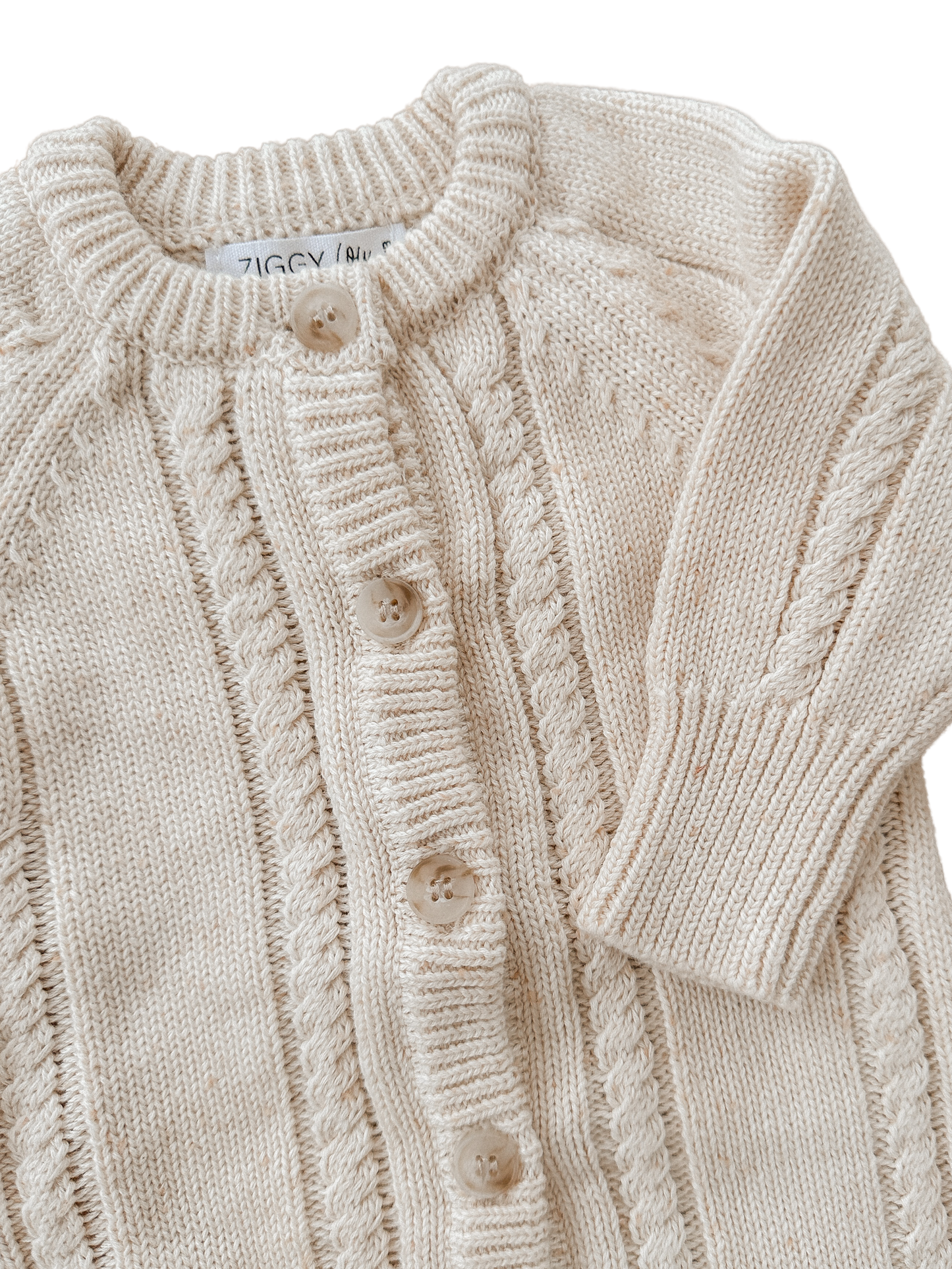 Classic Knit Romper | Biscotti Fleck