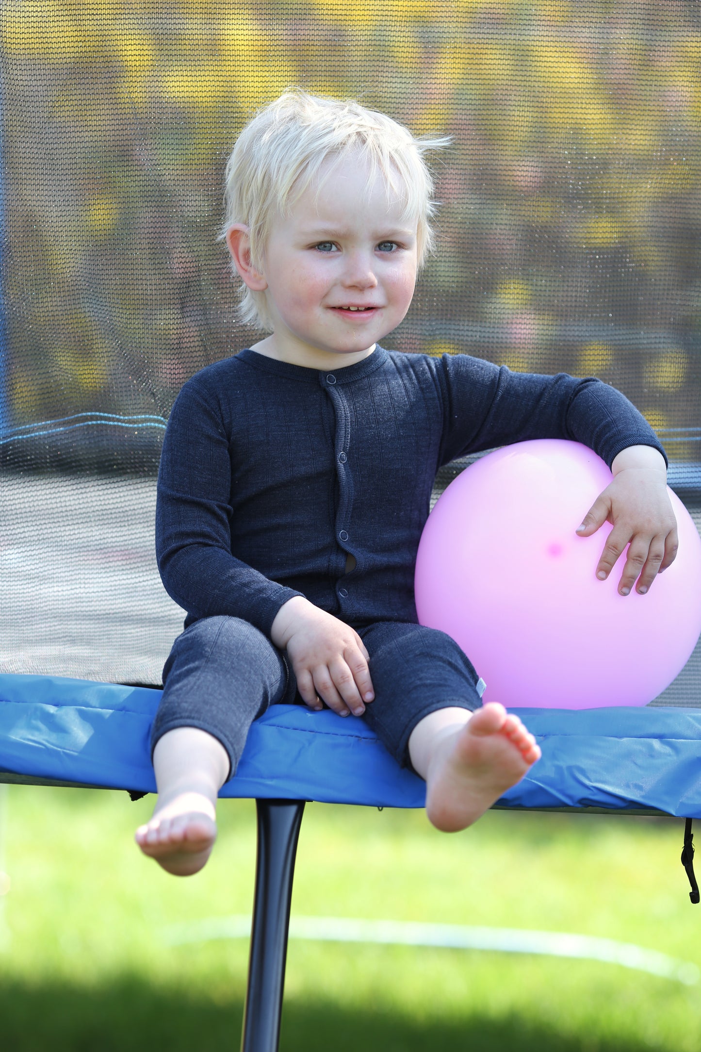 Merinowolle Seide Strampler | Navy