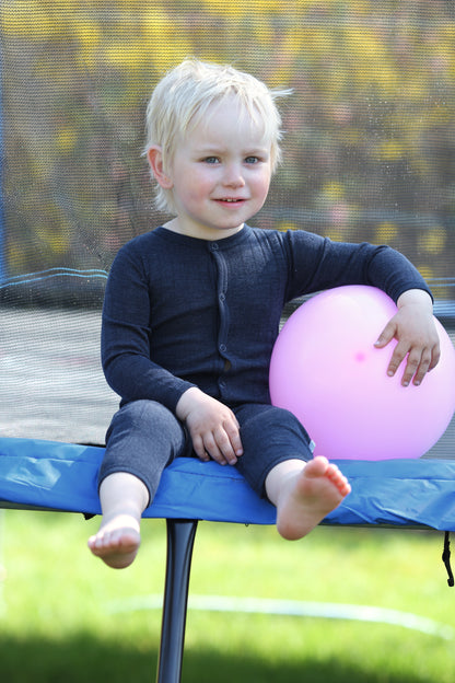 Merinowolle Seide Strampler | Navy