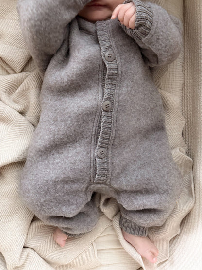 Joha Overall Merino-Wollfleece | Sesame Melange