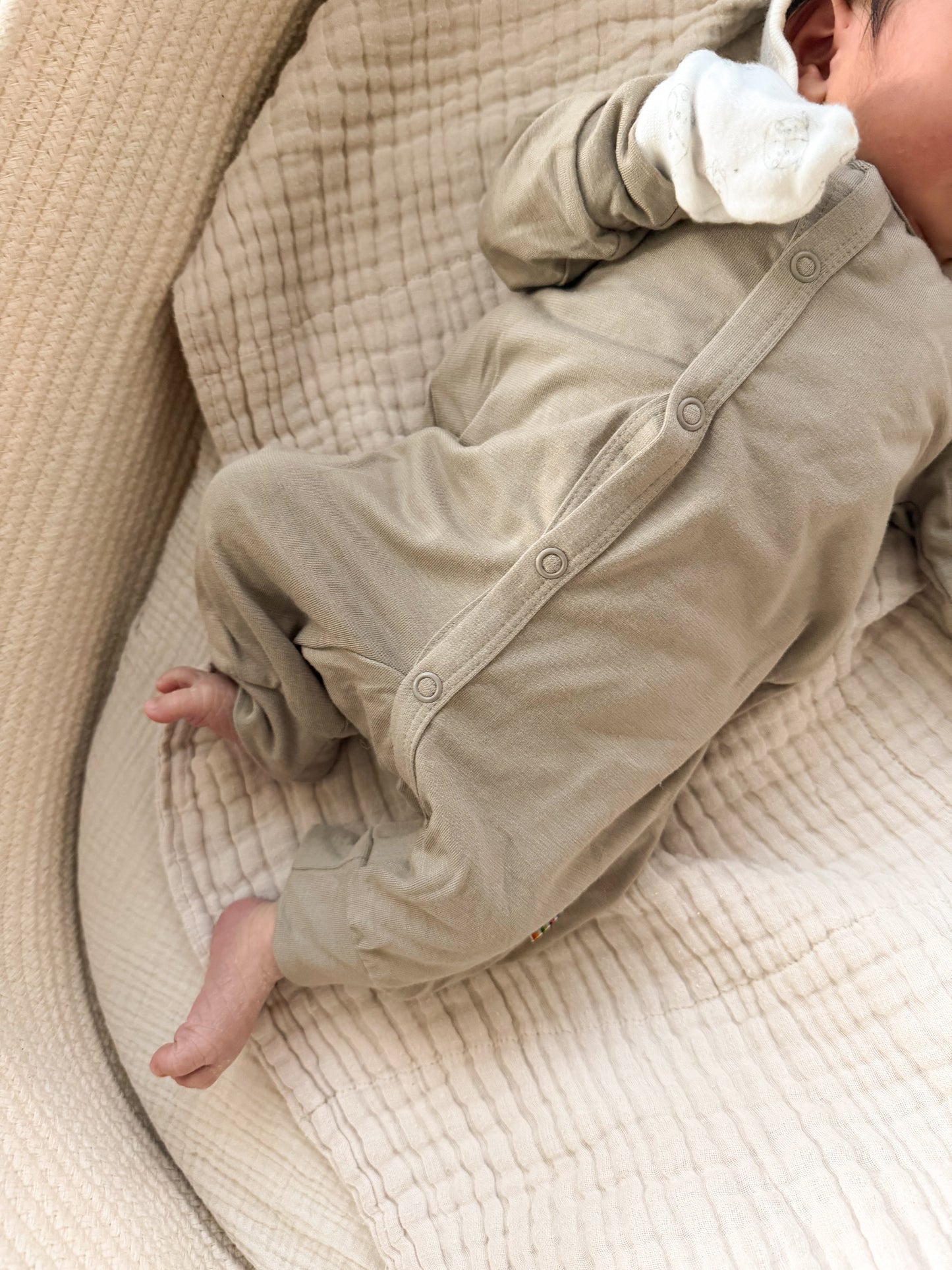 Bio-Bambus/Viskose Strampler | Beige