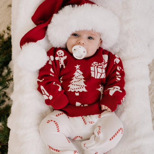 Heirloom Knit Pullover | Christmas Rudolph