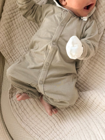 Bio-Bambus/Viskose Strampler | Beige