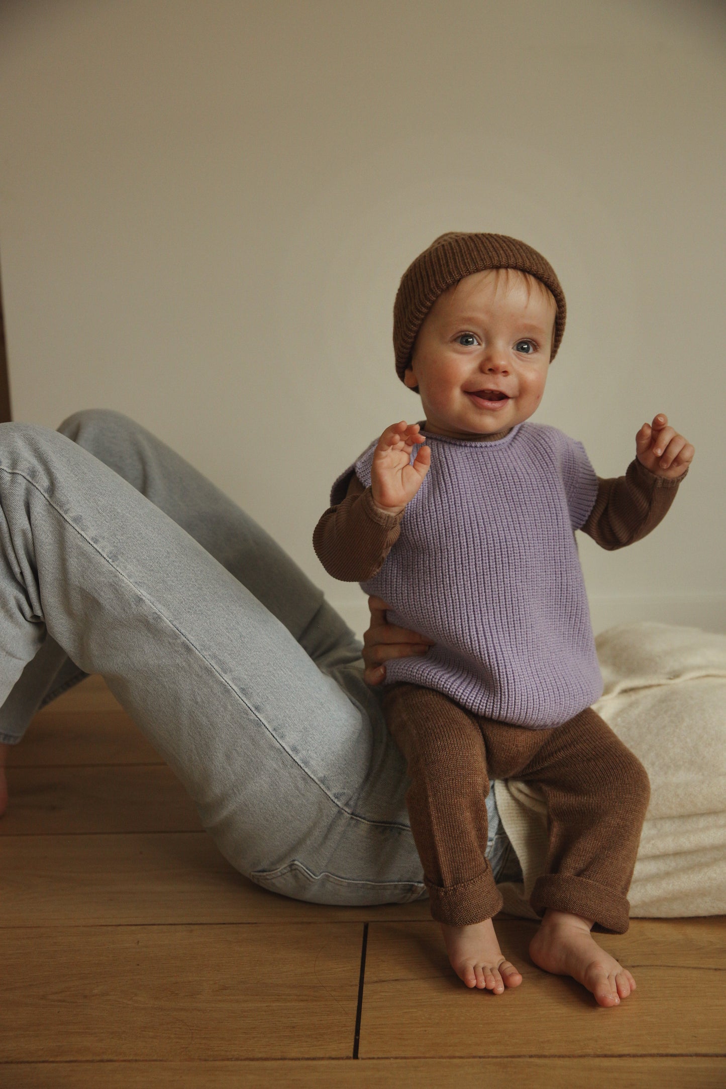 Merinowolle Pullunder ‚Vest Harvey‘ | Lilac