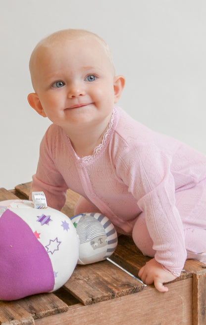 Merinowolle Seide Strampler Ajour | Prime Rose