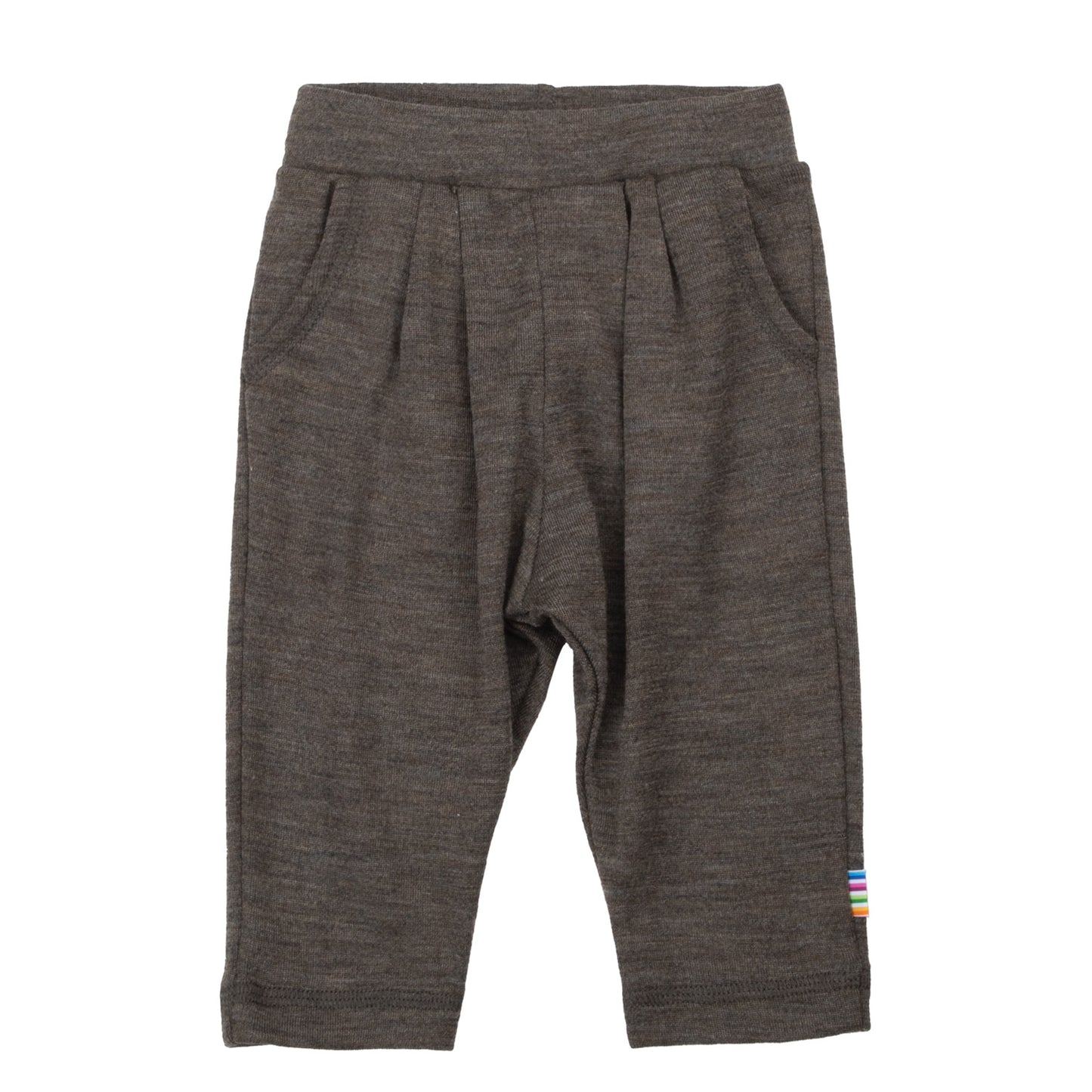Merinowolle Seide Hose | Braun Mel.