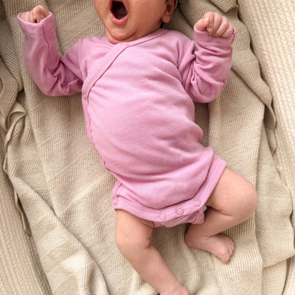 Joha Wickelbody Merinowolle | Rosa