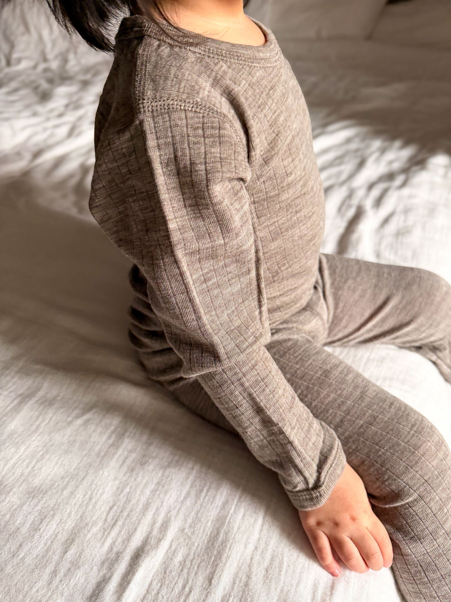 Merinowolle Langarmshirt | Sesame mel.