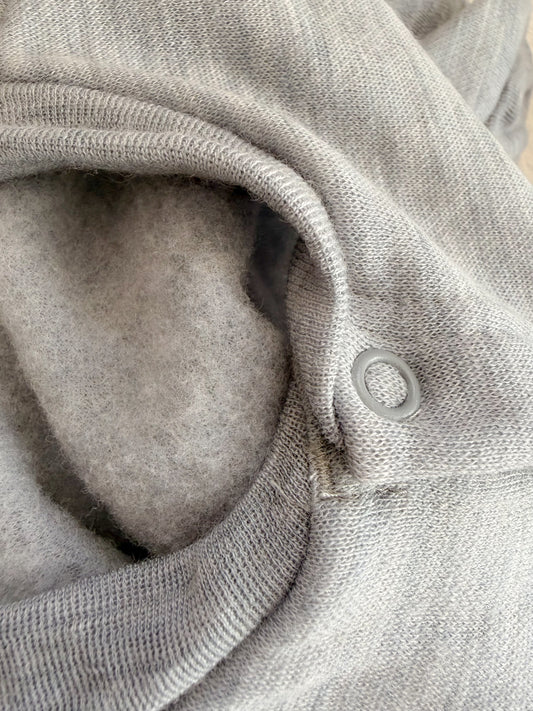 Joha Strampler/Overall Merinowolle | Grey Melange