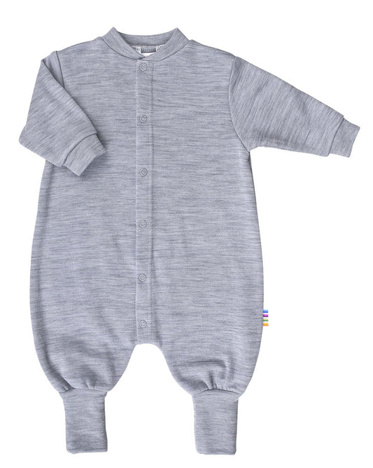 Joha Strampler/Overall Merinowolle | Grey Melange