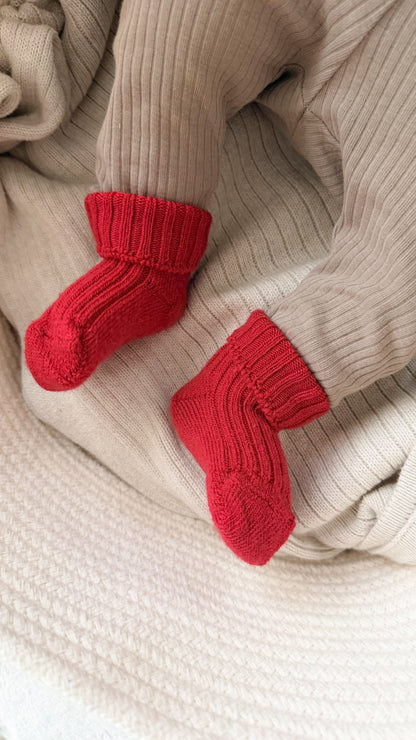 Joha Wollsocken Ripp | Rot