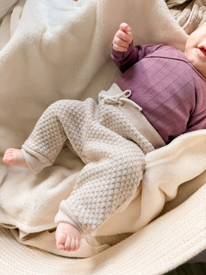 Merinowolle Seide Wickel-Bodysuit | Beere