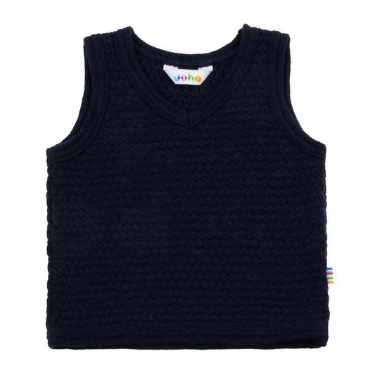 Joha Merinowolle Weste | Navy