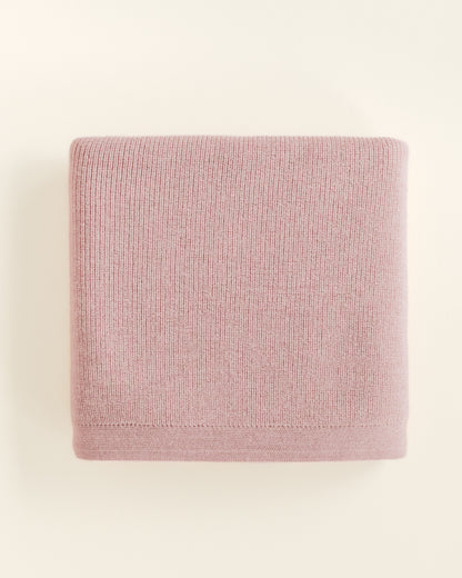 Merinowool Knit Blanket „Felix Powder“