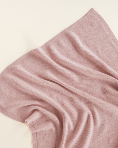 Merinowool Knit Blanket „Felix Powder“
