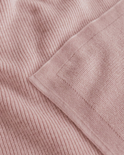 Merinowool Knit Blanket „Felix Powder“