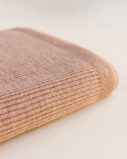 Merinowool Knit Blanket „Felix Rose“