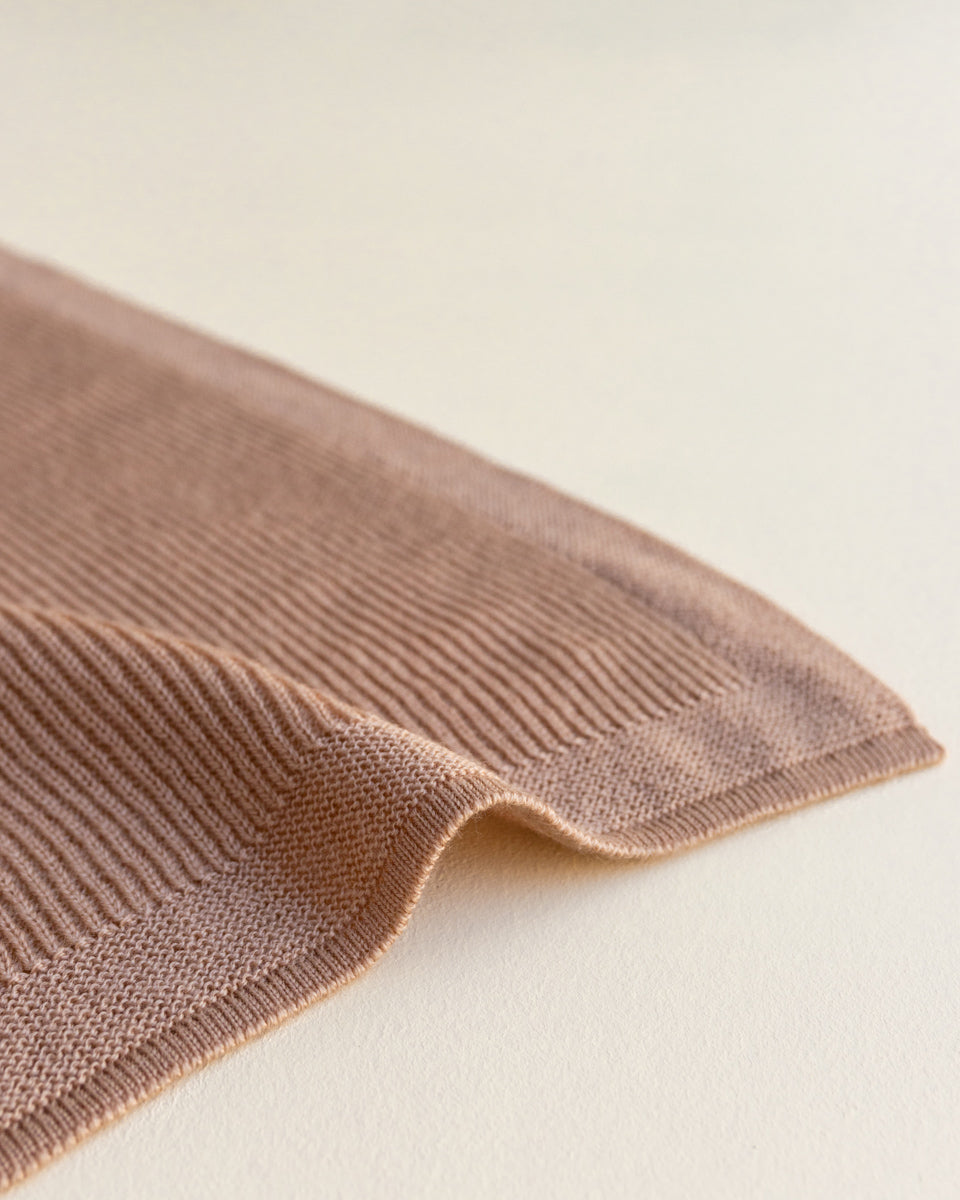 Merinowool Knit Blanket „Felix Rose“