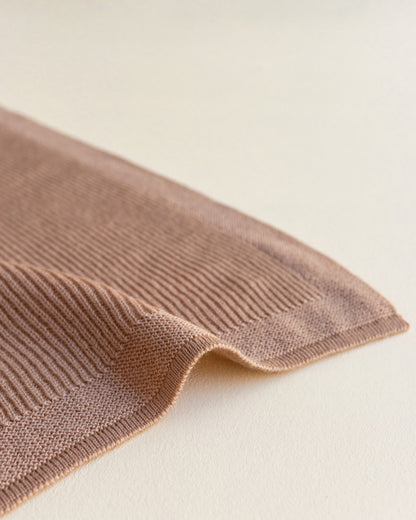 Merinowool Knit Blanket „Felix Rose“