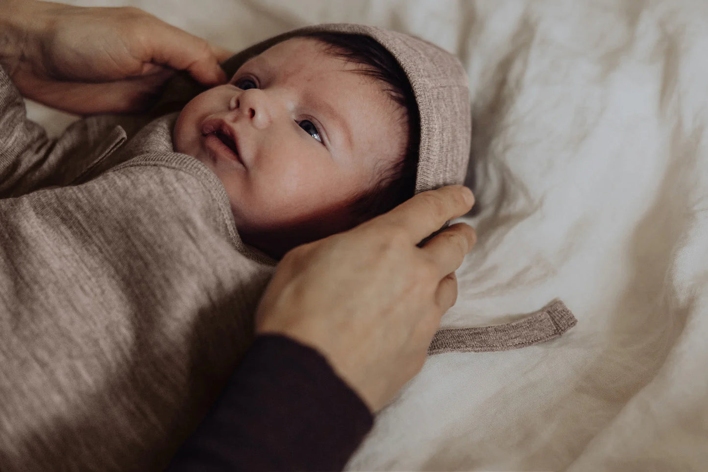 Merinowool Fleece Bonnet | Sand