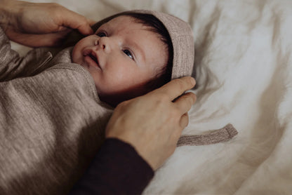 Merinowool Fleece Bonnet | Sand
