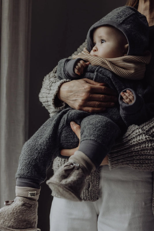 Merinowool Baby Booties | Sand