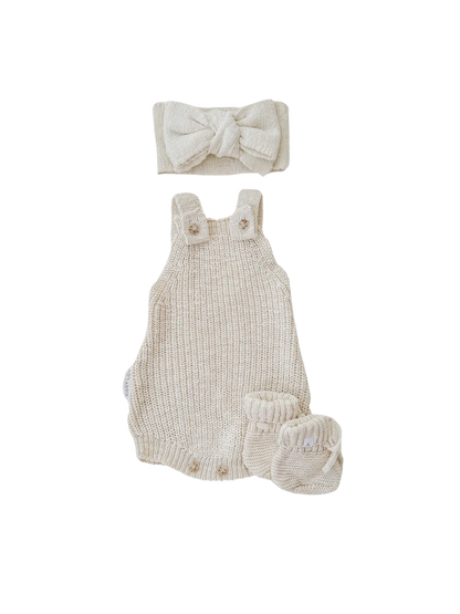 KNIT ROMPER | HONEY